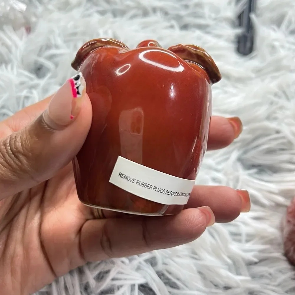 Vintage Red Apple Glazed Ceramic Salt and Pepper Shakers, 2-Piece Matching Set
